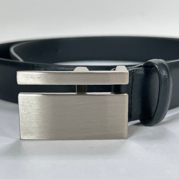 Leather Belt Men's Metal Pin Buckle - Picture 2 of 10